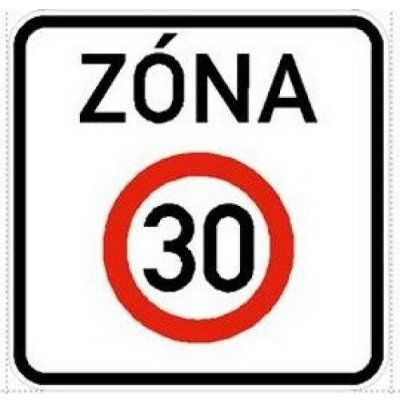 VAKOmobiliář Dopravní značka IZ8a - Zóna s dopravním omezením - 1000x1500mm – Hledejceny.cz