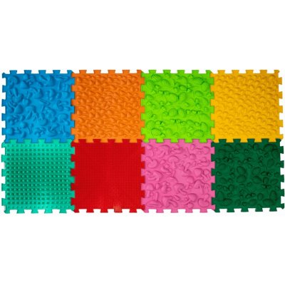 Ortek "Masážní ortopedická podložka Puzzle Mix" 8 modulů – Zboží Dáma