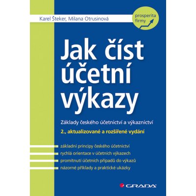 Jak číst účetní výkazy - Šteker Karel, Otrusinová Milana – Zbozi.Blesk.cz