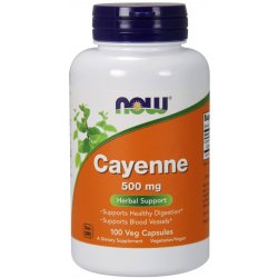 Now Foods Foods Cayenne 500 mg 100 kapslí