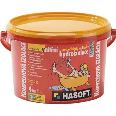 Hydroizolace HASOFT Koupelnová izolace vnitřní pod obklady a dlažby 4 kg – Zboží Mobilmania