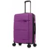 Cestovní kufr d&n 4W L Waves 4370-04 fialová 100 L