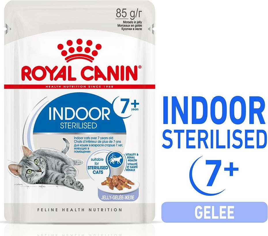 Royal Canin Indoor Sterilised 7+ v želé 12 x 85 g