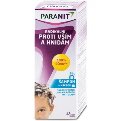 Paranit Šampon proti vším a hnidám + hřeben 200 ml – Zbozi.Blesk.cz