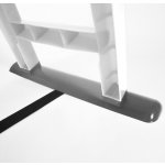 Doloni s madlem bílo-šedá 140 cm – Zboží Dáma