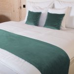 Biante přehoz na postel Sametový Velvet Premium SVP-022 Ledově zelený 60 x 200 cm – Zboží Dáma