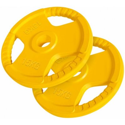 Gorilla Sports litinové jádro s gumovým povrchem 15 kg 390 mm 2 ks – Hledejceny.cz