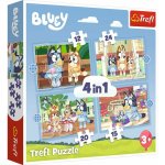 TREFL Bluey a její svět 4v1 12,15,20,24 dílků – Zboží Dáma