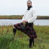 Karnevalový kostým Outfit4Events Kilt Skotská sukně 8 Yard Kilt Black Stewart