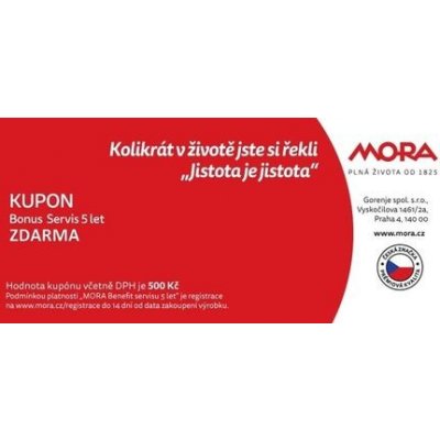 BONUS SERVIS 5LET ( ZÁRUKA ) MORA (40024802) – Zbozi.Blesk.cz