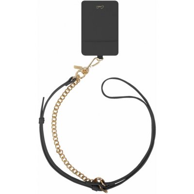 UNIQ COEHL Caryne 3v1 univerzální šňůrka a poutko na ruku s držákem karet na mobilní telefon, Ebony – Zboží Mobilmania