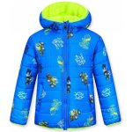 Chlapecká zimní bunda s traktory BF světle modrá – Sleviste.cz