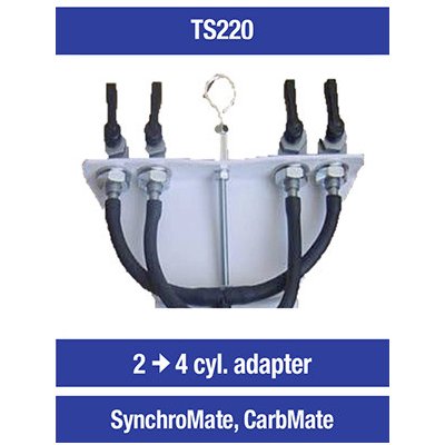 OPTIMATE TEcmATE adaptér pro synchronizátor karburátorů SYNCHROMATE nebo CARBMATE ze 2 na 4 válce – Zboží Mobilmania