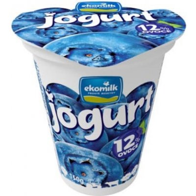 Ekomilk Jogurt 2,7% borůvka 150 g – Zboží Dáma