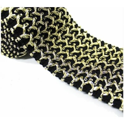 Ozdobná pruženka 70 mm 724049 zlatá lurex – Sleviste.cz