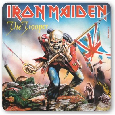 OEM Tácek pod sklenici Iron Maiden - The Trooper 10 x 10 cm korek – Hledejceny.cz