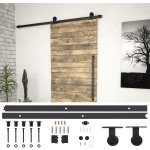 Hardwarová sada pro posuvné dveře 183 cm ocel bílá – Zbozi.Blesk.cz