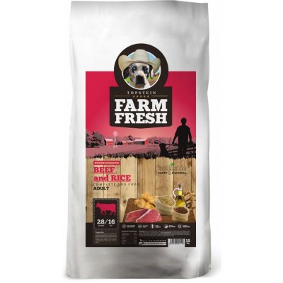 Topstein Farm Fresh Adult Beef & Rice 15 kg – Zbozi.Blesk.cz