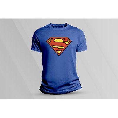 Sandratex dětské bavlněné tričko Superman., Královsky modrá