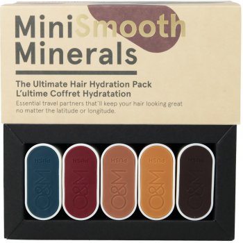 O&M Mini Smooth Minerals šampon 2 x 50 ml + kondicionér 50 ml + maska 2 x 50 ml dárková sada