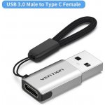 Vention USB 3.0 (M) to USB-C (F) OTG Adapter Gray Aluminum Alloy Type CDPH0 – Hledejceny.cz
