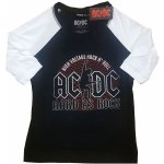 AC/DC Hard As Rock Raglan Black&White – Zboží Mobilmania