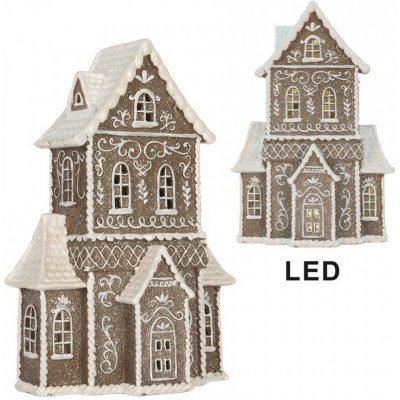 Clayre & Eef Perníkový LED domek Gingerbread Cotti - 23*11*33 cm – Hledejceny.cz