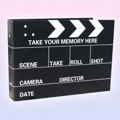 Zážitkový deník/fotoalbum filmová klapka + kreativní sada samolepek – Hledejceny.cz