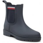 Tommy Hilfiger Rain Boot Ankle Elastic FW0FW06774 black BDS – Zboží Dáma