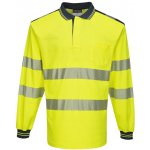 PortWest HI-VIS PW3 T184 Reflexní polokošile dl. rukáv HV žlutá/námořní modrá 4XL – Zboží Dáma