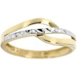 Zlatnictví U Kostela dámský dvoubarevný zlatý prsten 3479 – Zboží Dáma