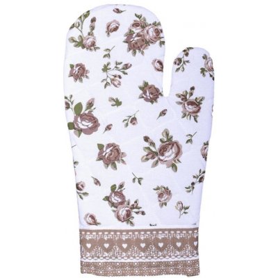 Chňapka růže béžová 18 x 28 cm – Zboží Dáma