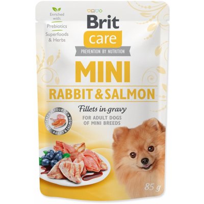 Brit Care Mini Rabbit & Salmon fillets in gravy 85 g – Zbozi.Blesk.cz