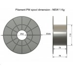 Filament PM PETG 2,85mm, 1 kg, černá – Zboží Živě