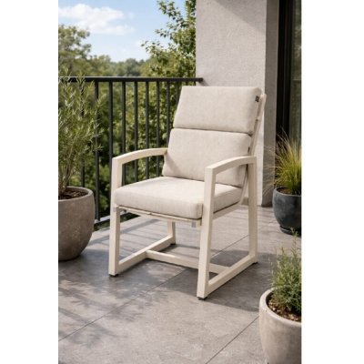 Zahradní židle Hartman Gio sand hliník, olefin, Quick Dry Foam – Hledejceny.cz