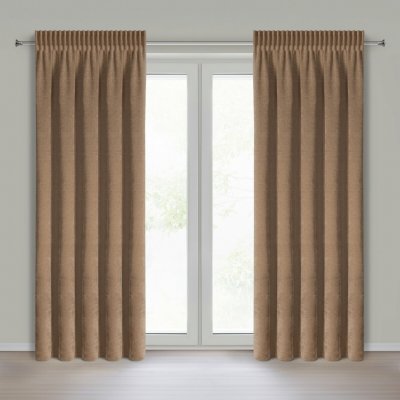 EUROFIRANY ZÁVĚS NA PÁSCE NILO 140X270 CM CIHLOVÝ – Hledejceny.cz