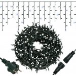 SPRINGOS LED krápníky 14,5m 300LED IP44 studená bílá + záblesky – Zboží Mobilmania