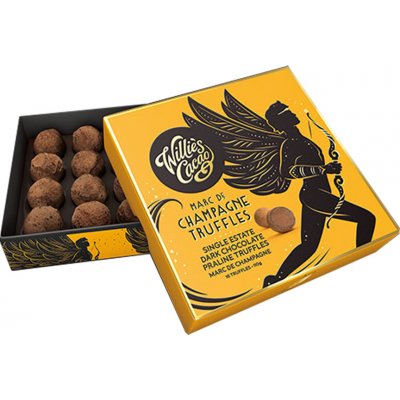 Willie's Cacao 72% truffles Marc de Champagne 110 g – Sleviste.cz
