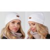 Čepice Fashionweek Elegantní dámská teplá čepice v módních barvách BEANIE ZIZI-P5 bila