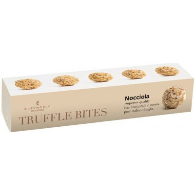 Greenomic Truffle Bites Nocciola Lanýže s lískovými oříšky 55 g