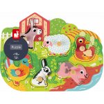 Janod vkládací puzzle s úchyty Farma – Zboží Mobilmania