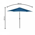 SPRINGOS GU0035 Zahradní slunečník 290 cm modrý – Hledejceny.cz