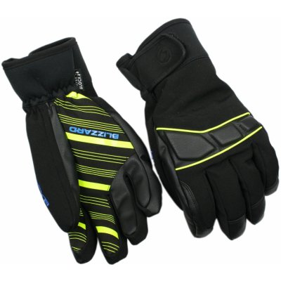 Blizzard Profi ski gloves black/neon yellow/blue