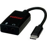 Roline 12.03.3209 USB CM - Audio 2x stereo jack 3,5mm, 0,13m