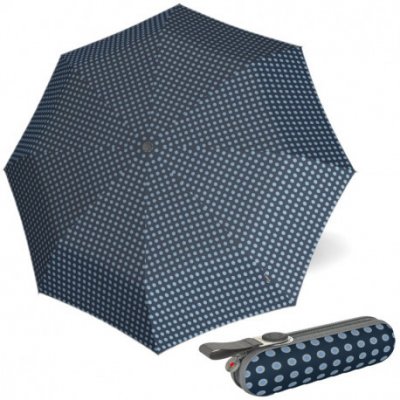 Knirps X1 navy dot lehký dámský skládací mini deštník tm.modrý – Zboží Mobilmania