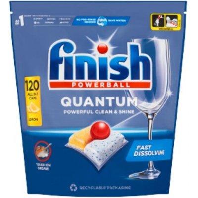 Finish Powerball Quantum All in 1 Lemon kapsle do myčky 120 ks 1,248kg – Sleviste.cz