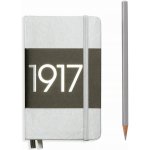 Hardcover 187 Numbered Pages Notebook Pocket A6 Plain Silver – Hledejceny.cz