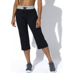 B 3/4 kalhoty z úpletu černá/šedý melír – Zboží Mobilmania