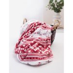 MKLuzkoviny.cz Deka mikroplyš Winter červené 150x200 – Zboží Dáma