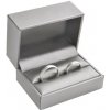 Dárková krabička Šperky4U Dárková krabička na snubní prsteny, kovově šedá KR0170-GR